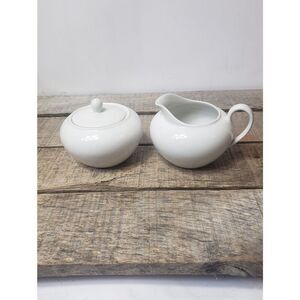 MCM SCHONWALD Germany Sugar & Creamer Set White Porcelain